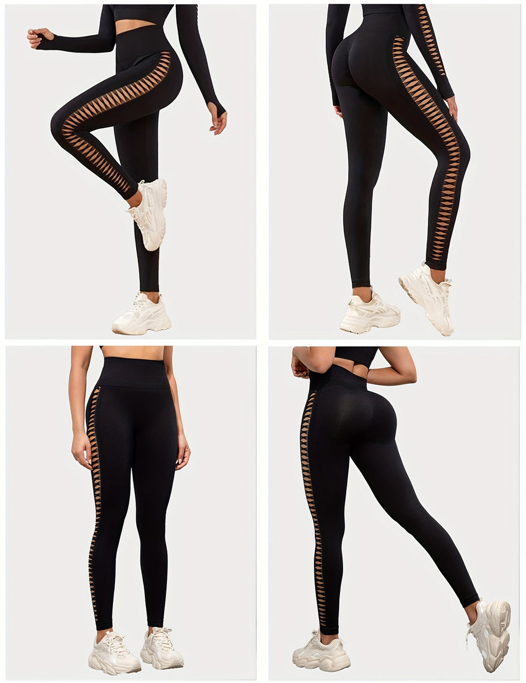 AirSculpt Seamless Tie-Dye Hollow Yoga Pants