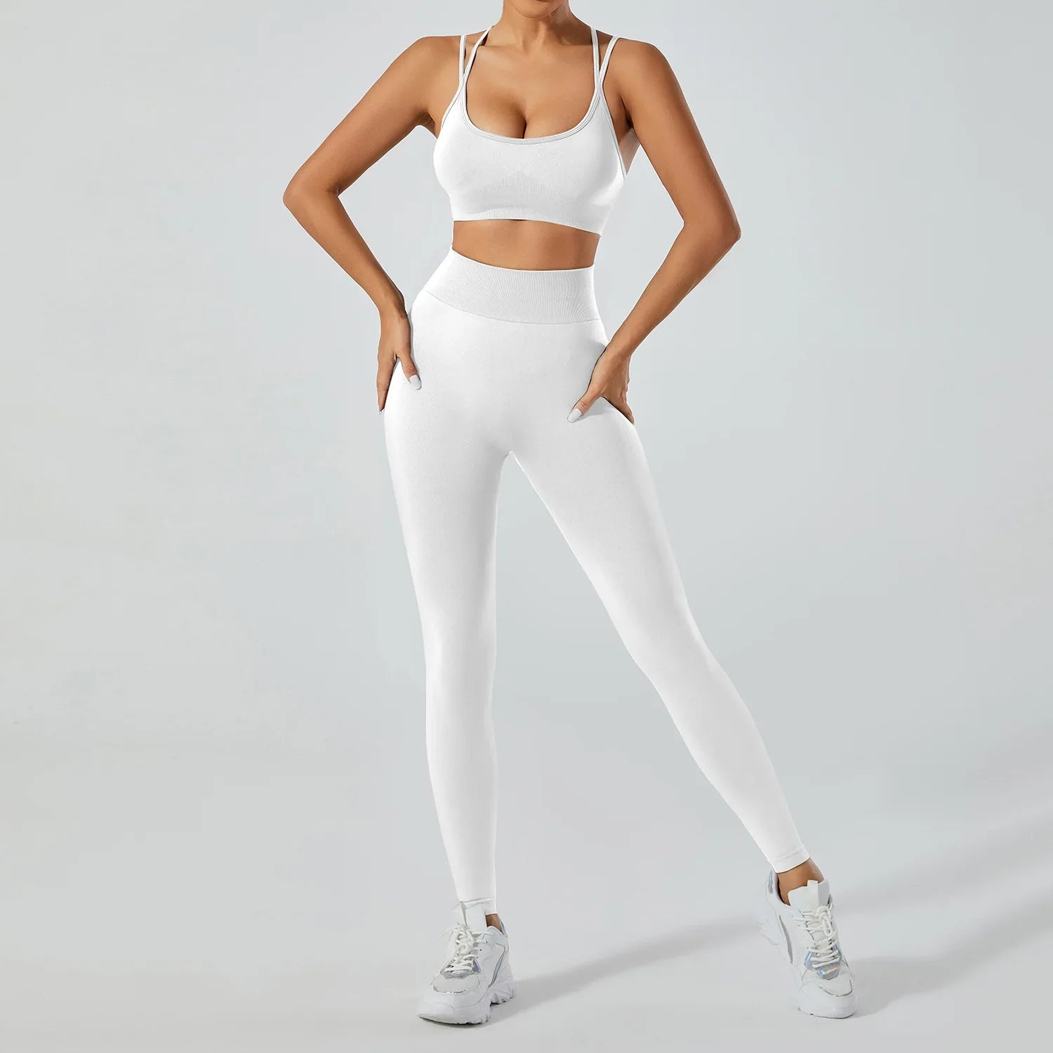 FlexFlow Seamless Yoga Set – Legging and sport Bra
