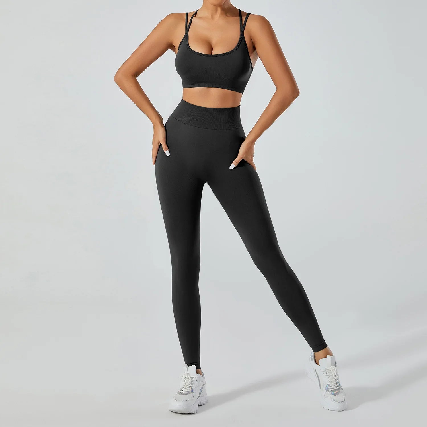FlexFlow Seamless Yoga Set – Legging and sport Bra