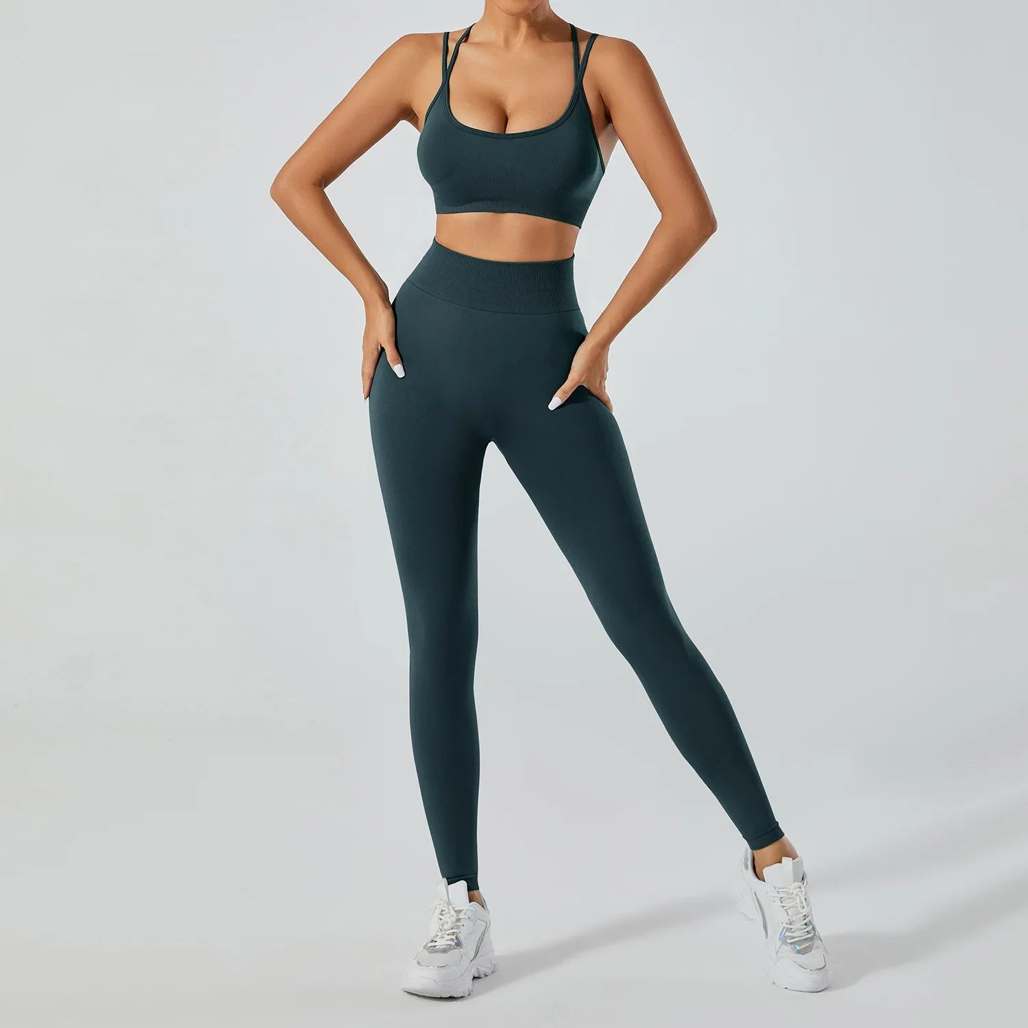 FlexFlow Seamless Yoga Set – Legging and sport Bra