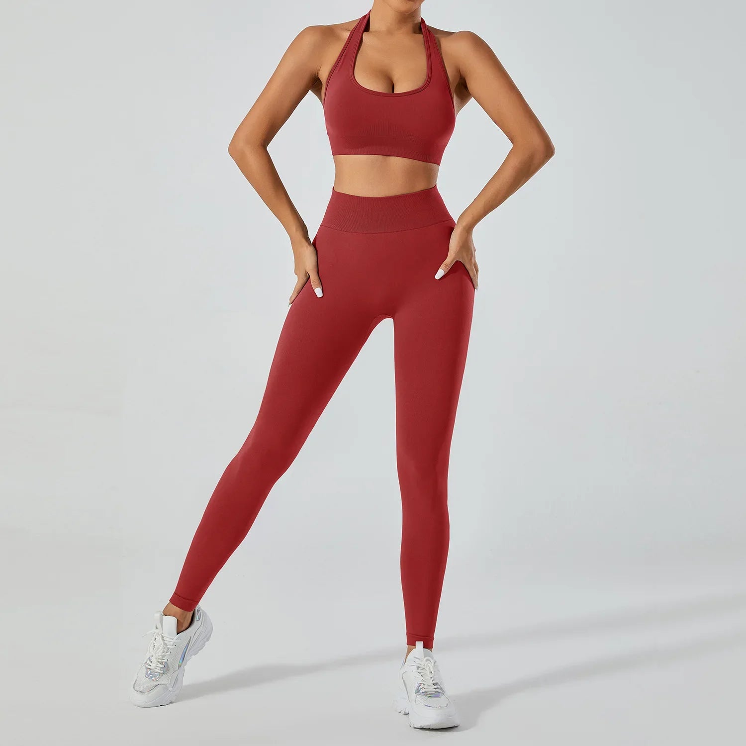 FlexFlow Seamless Yoga Set – Legging and sport Bra