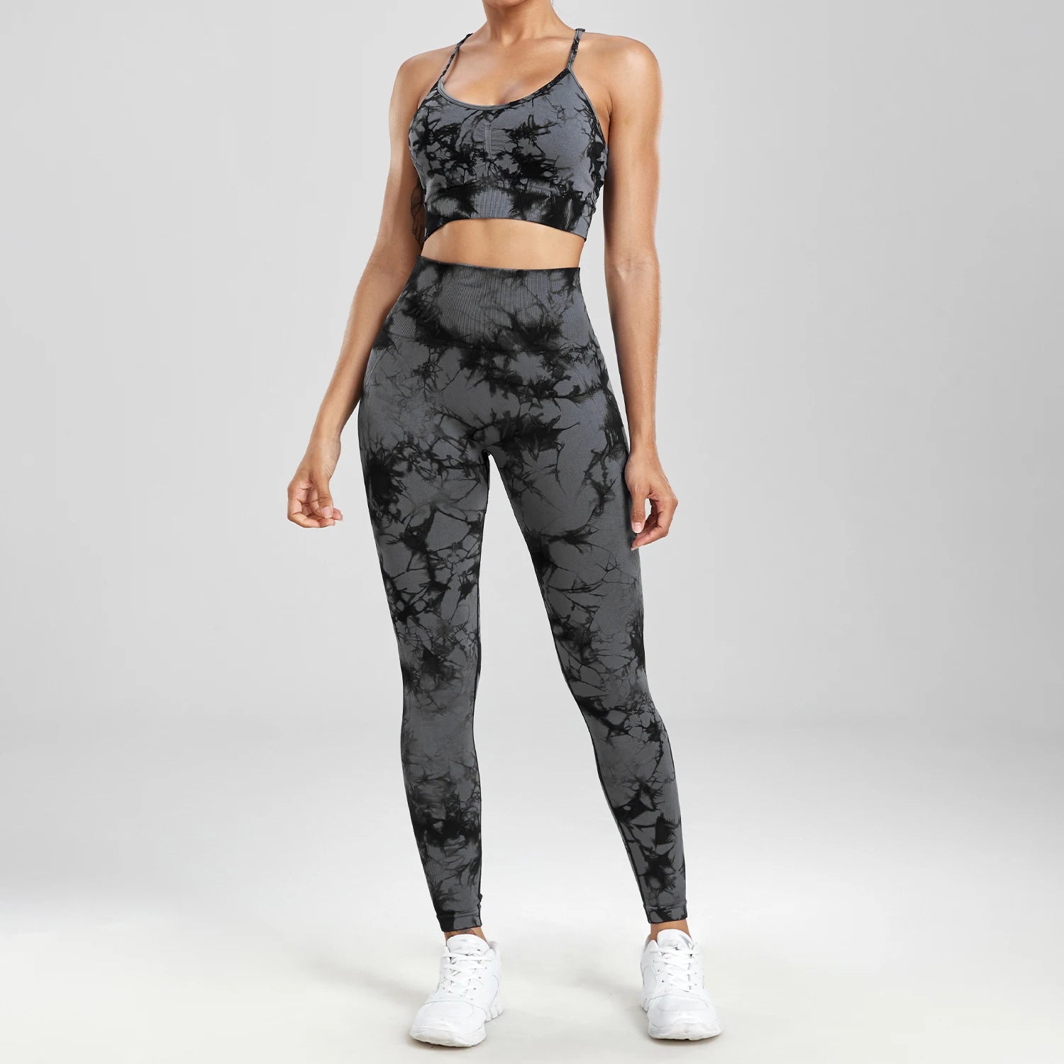 TieDyeFlex Seamless High-Waist Legging Set  (1/2/3 PCS)