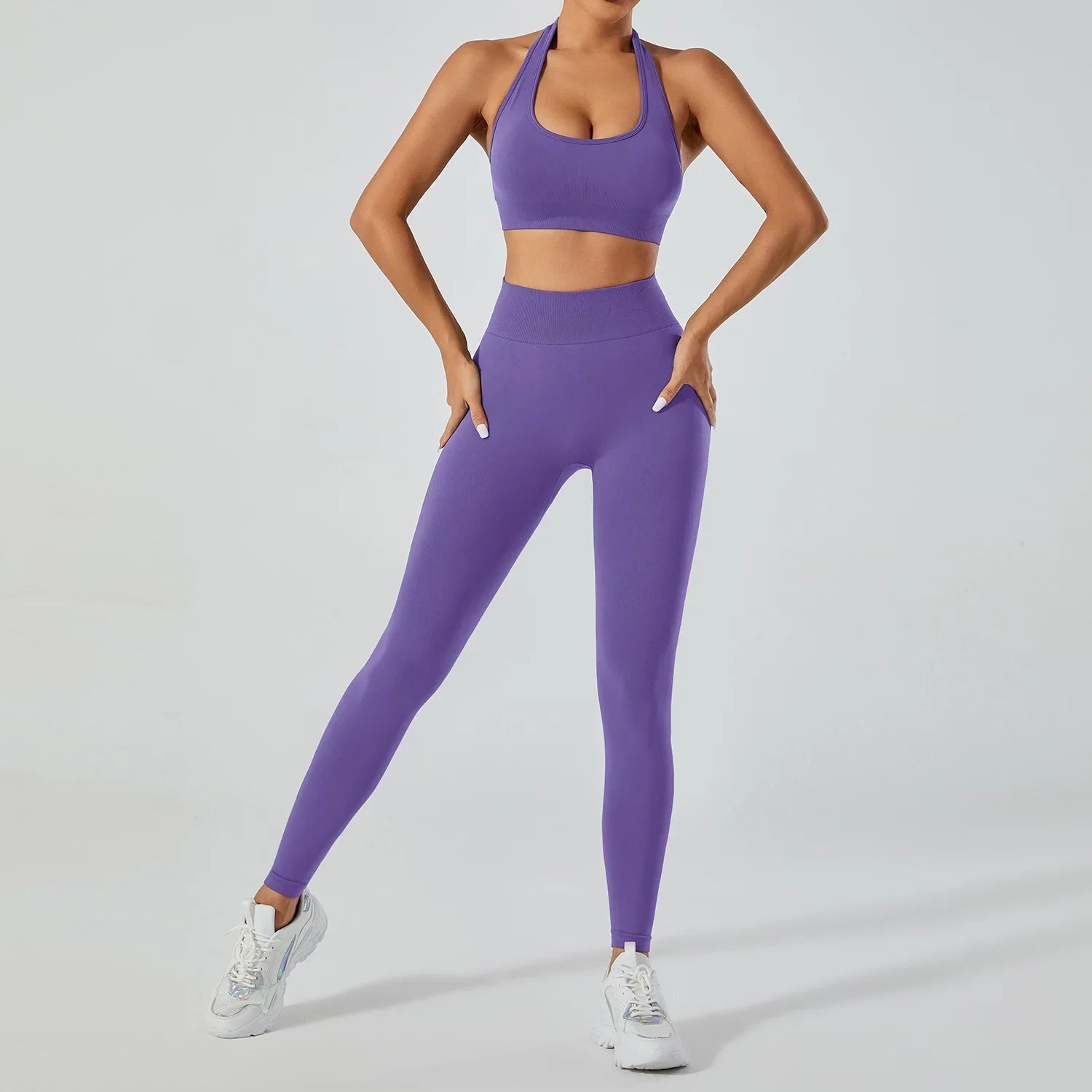 FlexFlow Seamless Yoga Set – Legging and sport Bra