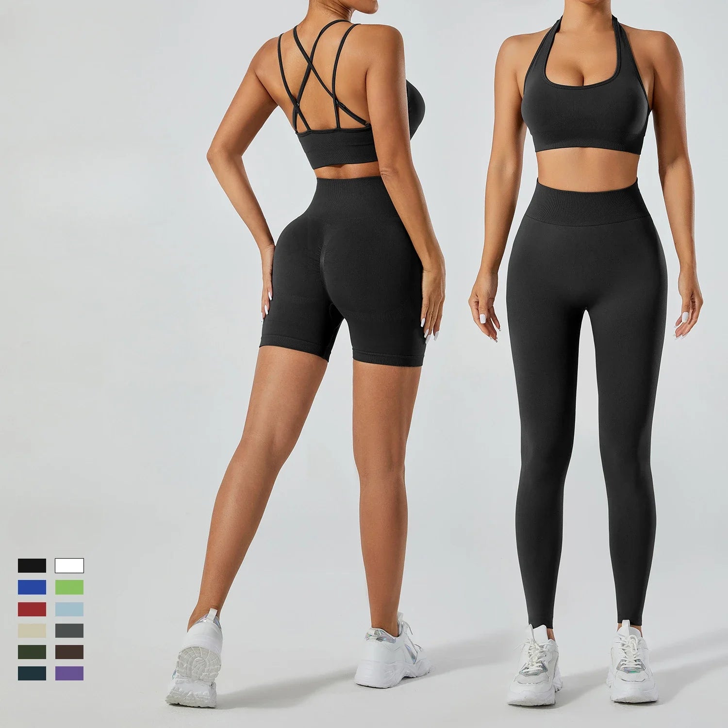 FlexFlow Seamless Yoga Set – Legging and sport Bra