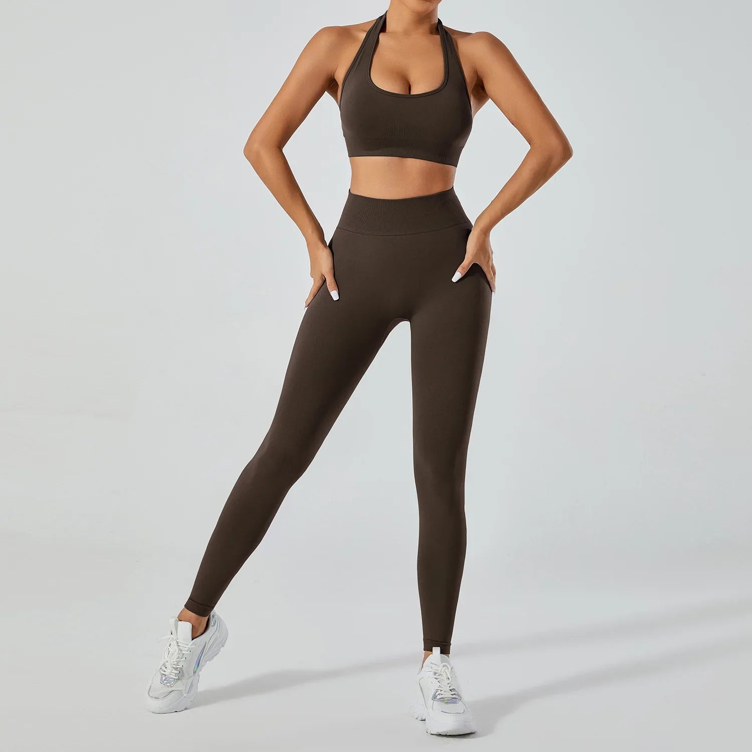 FlexFlow Seamless Yoga Set – Legging and sport Bra