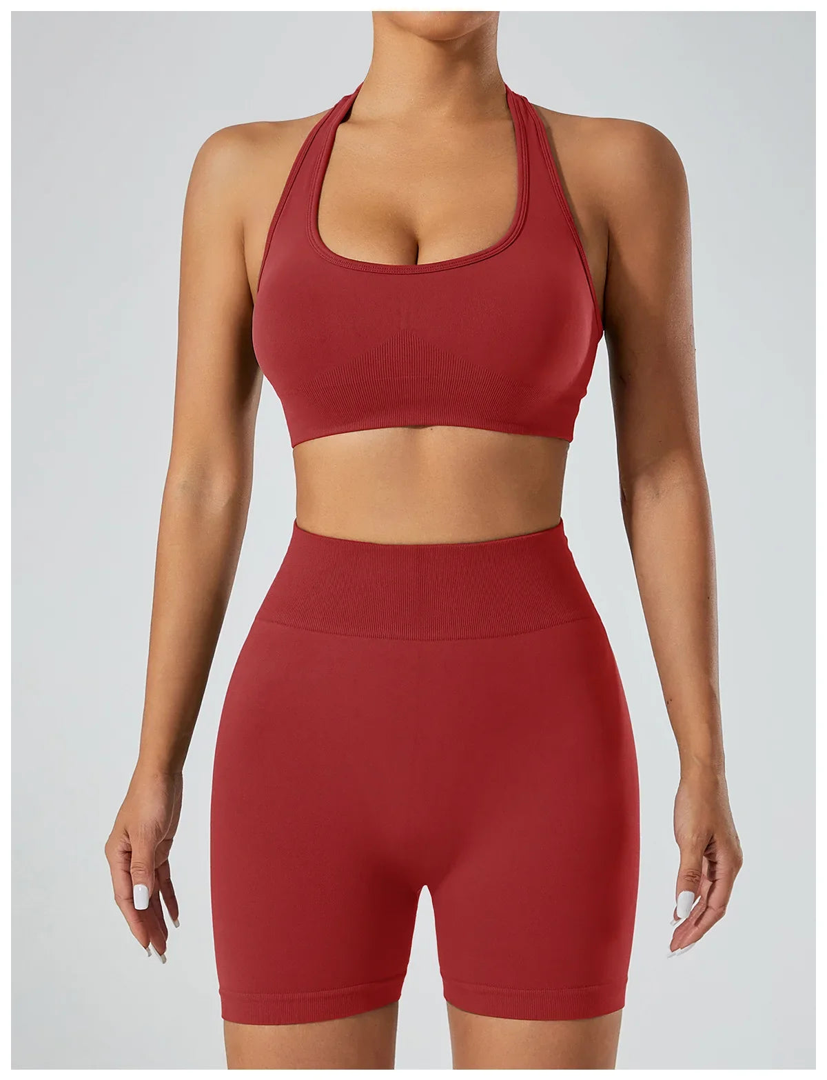 FlexFlow Seamless Yoga Set – Short and sport Bra