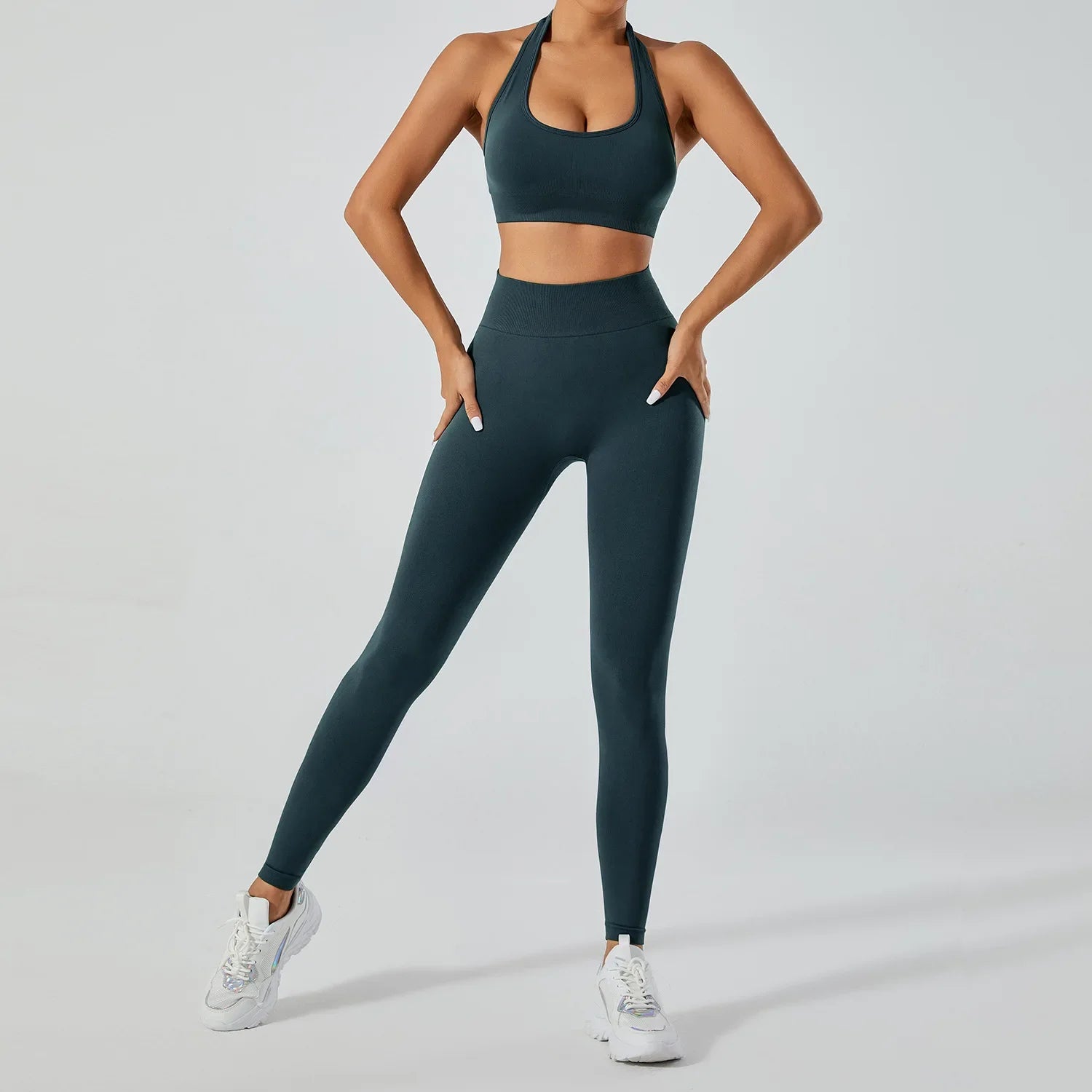 FlexFlow Seamless Yoga Set – Legging and sport Bra