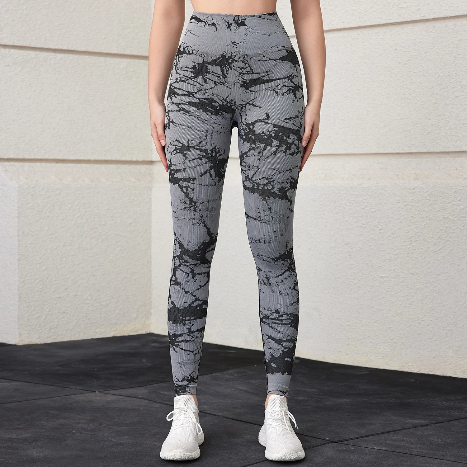 GlowLift Tie-Dye Seamless High-Waist Leggings