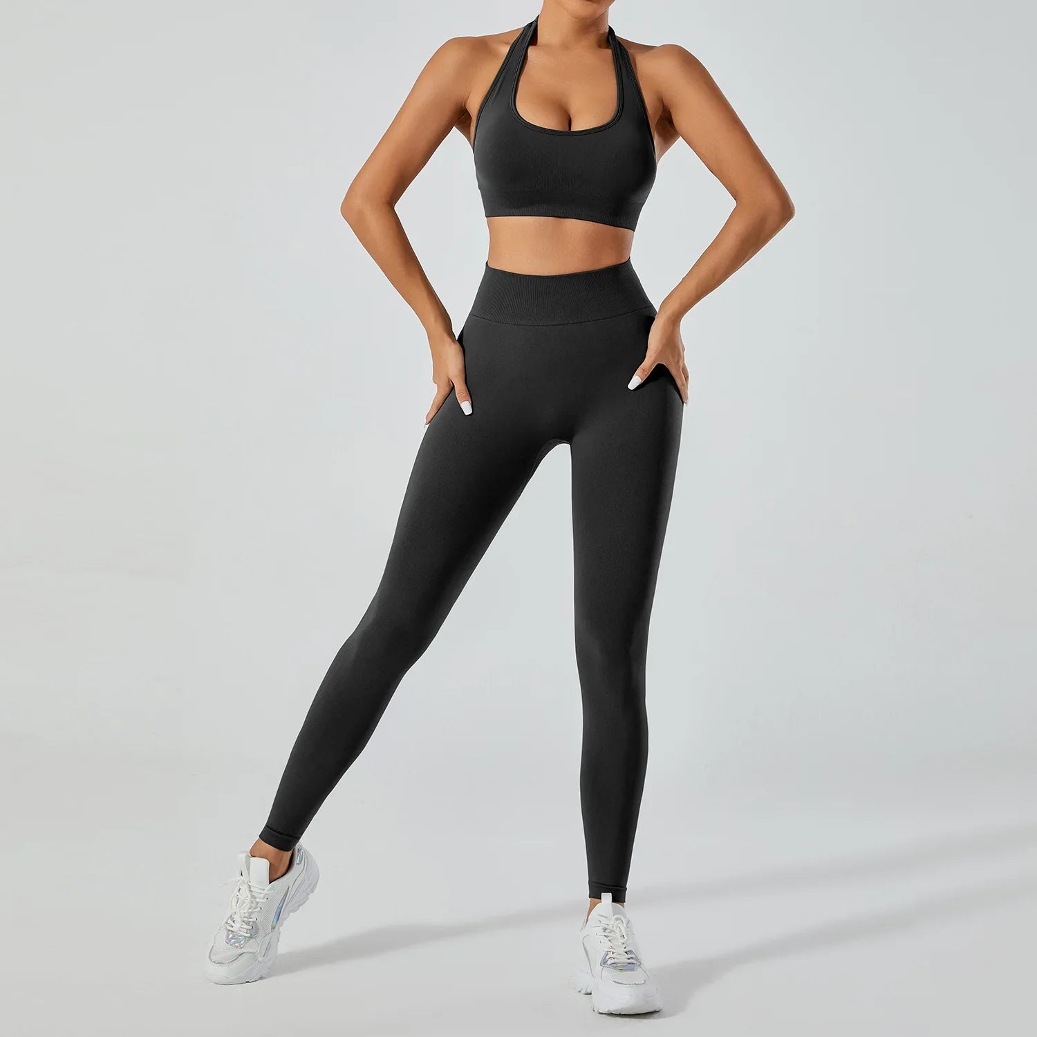 FlexFlow Seamless Yoga Set – Legging and sport Bra