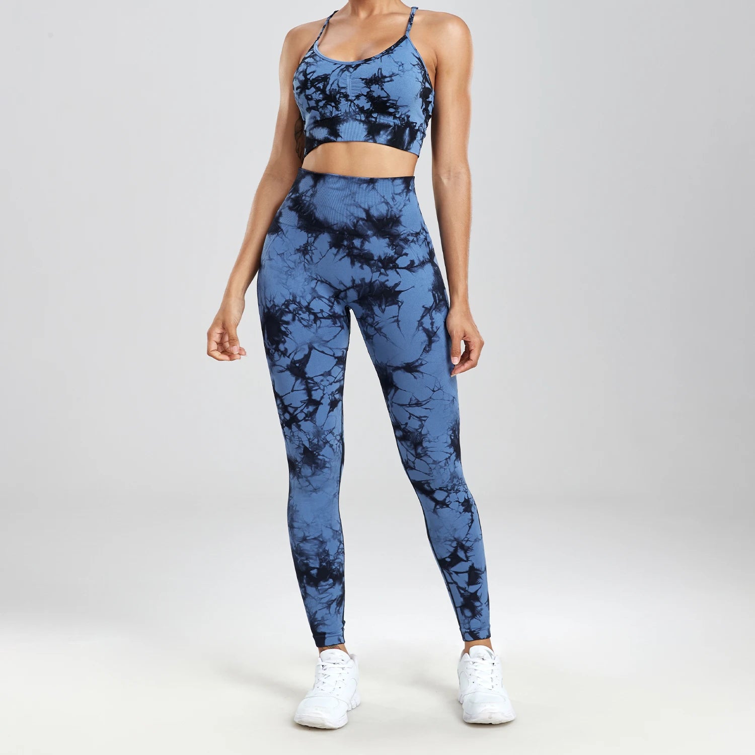 TieDyeFlex Seamless High-Waist Legging Set  (1/2/3 PCS)