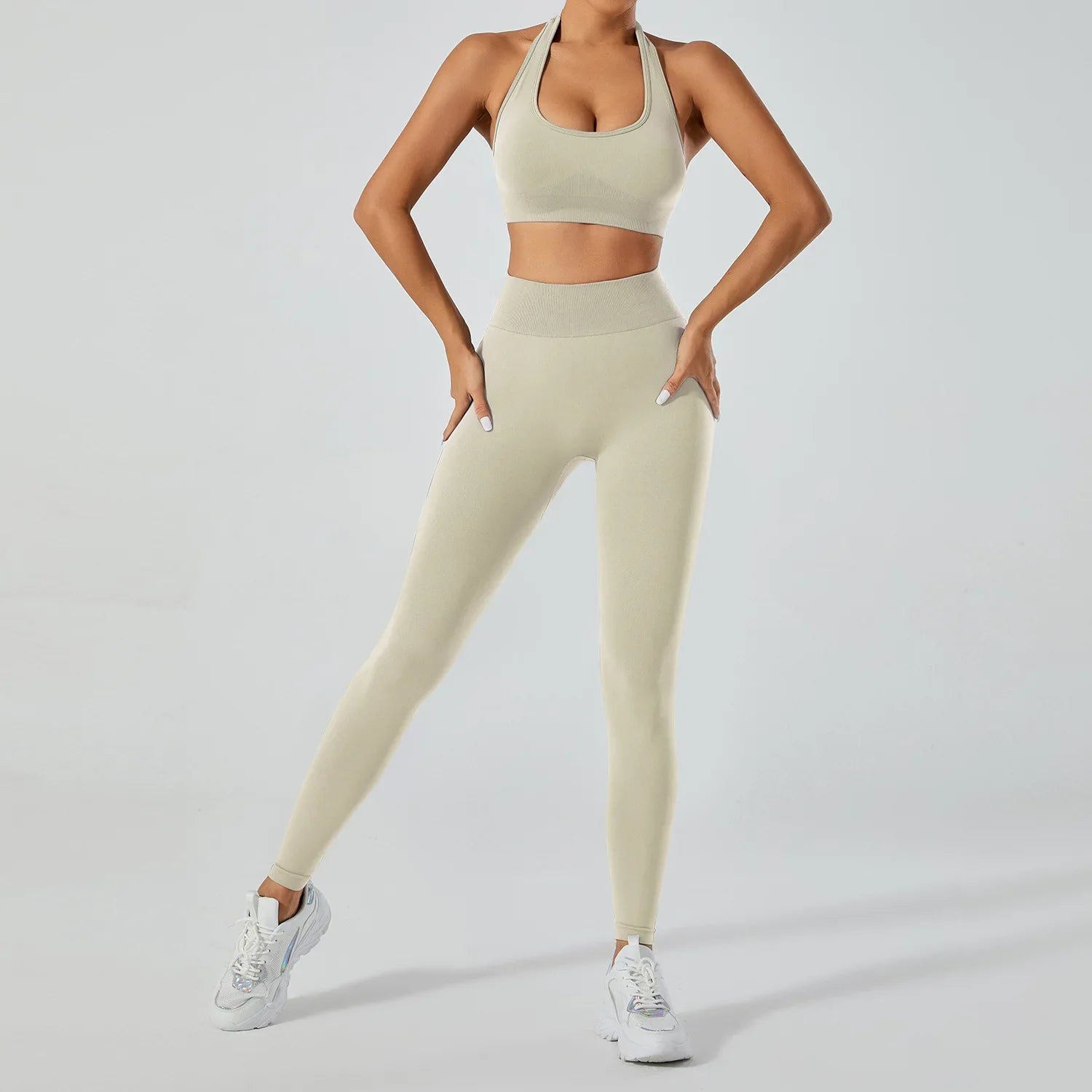 FlexFlow Seamless Yoga Set – Legging and sport Bra