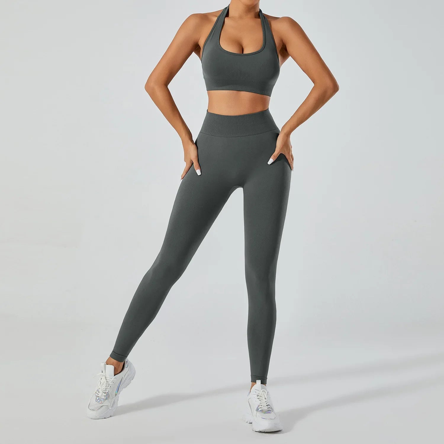 FlexFlow Seamless Yoga Set – Legging and sport Bra