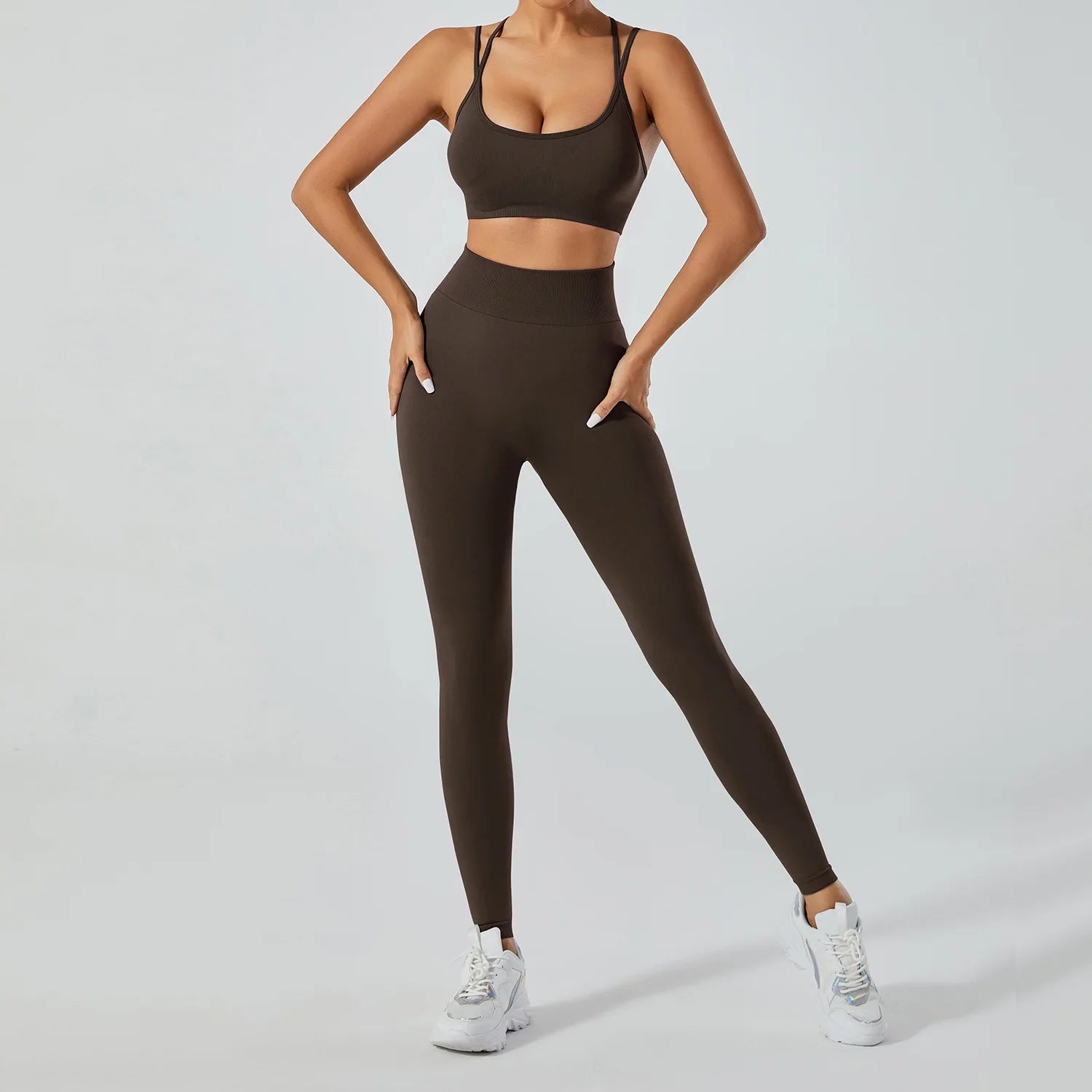 FlexFlow Seamless Yoga Set – Legging and sport Bra